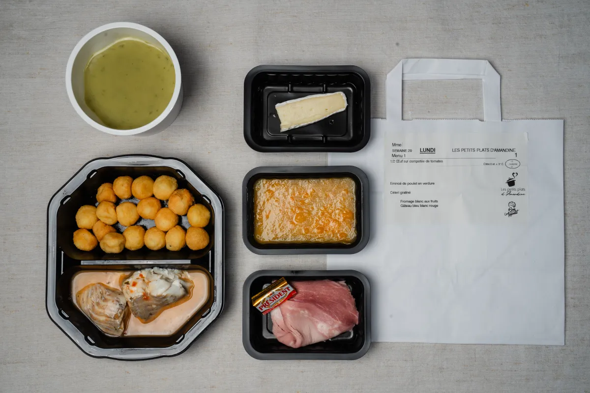 Portage de repas seniors à Caen et Bayeux - Menu équilibré
